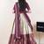 Cream woven art silk lehenga choli