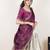 Cream woven art silk lehenga choli