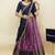 Pink woven art silk lehenga choli