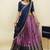 Pink woven art silk lehenga choli