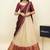 Cream woven art silk lehenga choli
