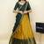 Yellow woven art silk lehenga choli