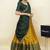Yellow woven art silk lehenga choli