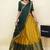 Yellow woven art silk lehenga choli