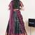 Green woven art silk lehenga choli