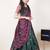 Green woven art silk lehenga choli