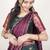 Green woven art silk lehenga choli