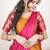 Yellow woven art silk lehenga choli