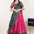 Pink woven art silk lehenga choli