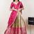 Beige woven art silk lehenga choli