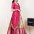 Beige woven art silk lehenga choli