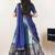 Blue woven art silk lehenga choli
