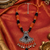 Ethnic assorted beads statement necklace