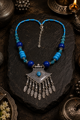 Boho assorted beads necklace 2