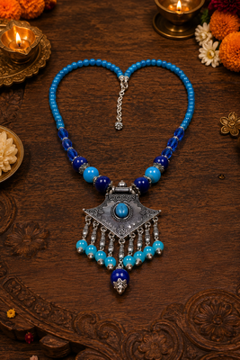 Artisan multi-beads necklace 1