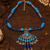 Traditional beaded necklace with ornamental pendant