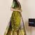 Blue woven art silk lehenga choli