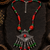 Decorative beads necklace with german silver accent