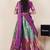 turquoise woven art silk lehenga choli