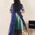 Teal woven art silk lehenga choli