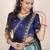 Teal woven art silk lehenga choli
