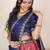 Pink woven art silk lehenga choli