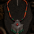 Ornamental beaded statement necklace