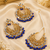 Traditional Gold Finish Earrings Tikka Set