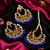 Traditional Gold Finish Earrings Tikka Set