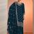 Royal blue embroidered blooming fox georgette palazzo salwar suit