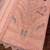 Peach color embroideried faux georgette semi stitched salwar suit