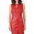 Women’s genuine lambskin red leather bodycon mini dress
