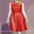 Women’s lambskin reddresssleeveless bodycon women dress