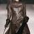 Women’s genuine brown dressfront snap button dress
