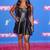 Women’s genuine lambskin black leather cocktail party dress
