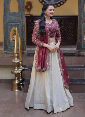 Women Embroidered Lehenga Choli with Dupatta | Designer Wedding & Festive Wear 2