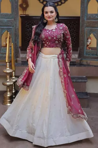 Women Embroidered Lehenga Choli with Dupatta | Designer Wedding & Festive Wear