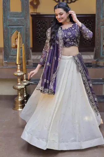 Women Embroidered Lehenga Choli with Dupatta | Designer Wedding & Festive Wear