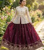 Embroidered Lehenga Choli Set for Women with Flared Skirt