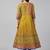 Mustard cotton printed anarkali kurta