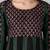 Black cotton printed anarkali kurta