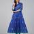 ROYAL BLUE COTTON PRINTED ANARKALI KURTA