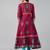 Black cotton printed anarkali kurta
