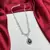 Royal Blue Teardrop Crystal Necklace Earrings Set Bridal Statement Jewelry