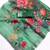 green printed pure cotton green saree with blouse