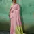 pink  soft linen cotton saree with  blouse