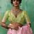 pink  soft linen cotton saree with  blouse