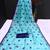 sky_blue printed pure cotton sky blue saree with blouse