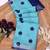 sky_blue printed pure cotton sky blue saree with blouse