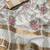 off white multi thread tusser cotton saree